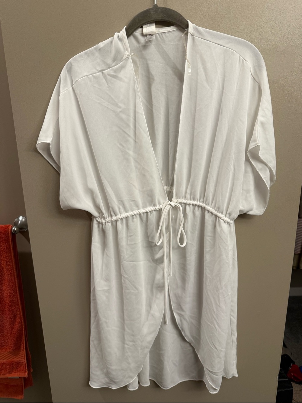 J.O.A. White Tie-Front Swim Coverup